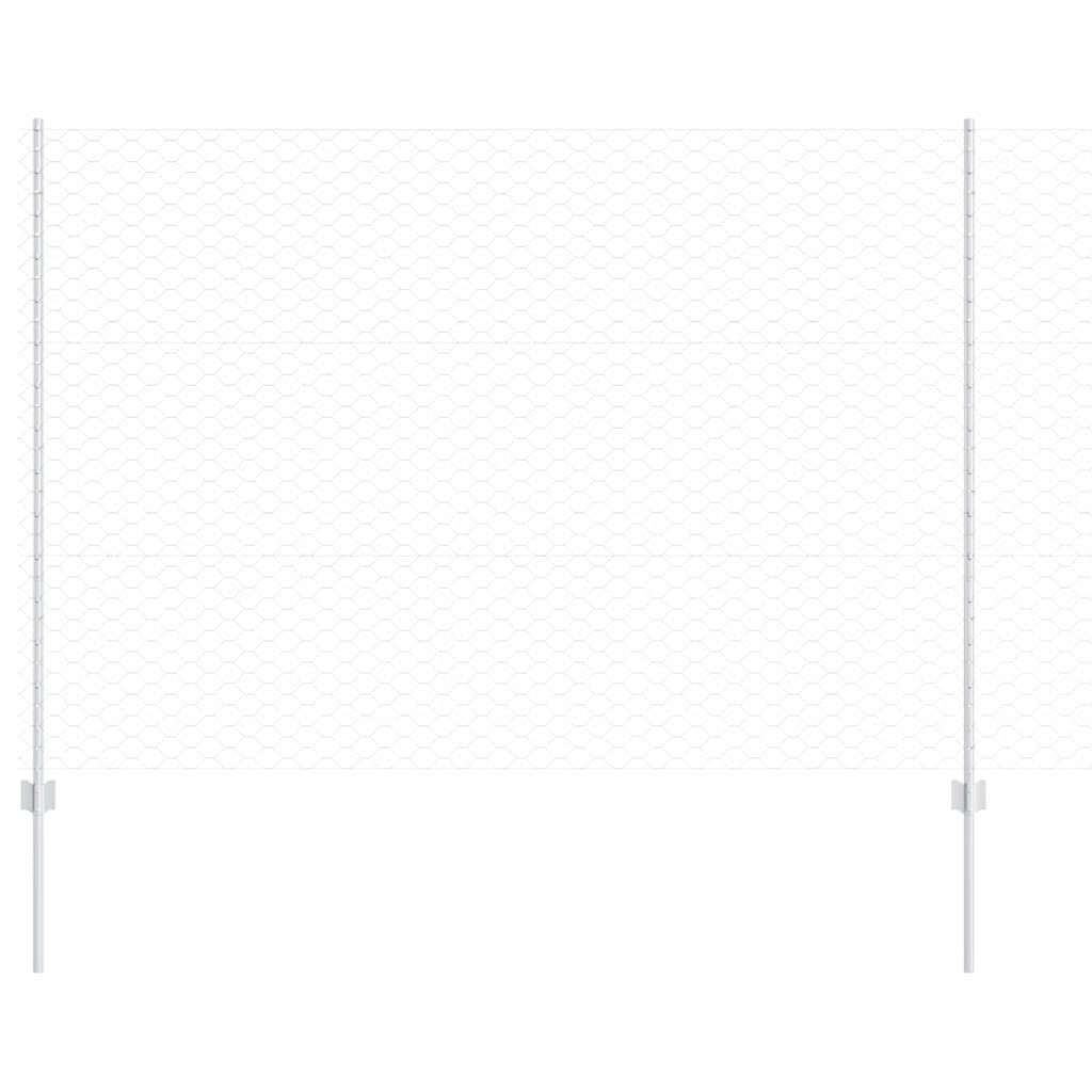 vidaXL Πόρτες Φράχτη 22 τμχ U-Channel 150 εκ Γαλβανισμένο Ατσάλι