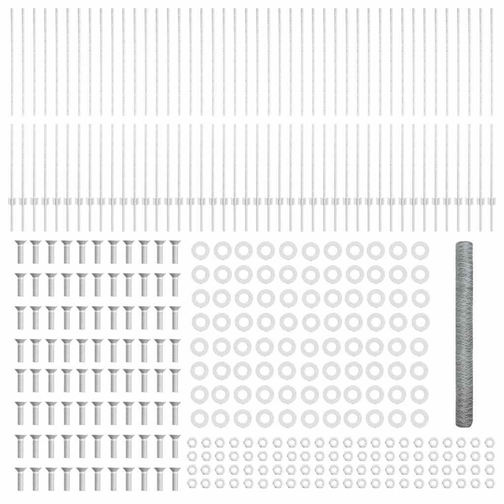 Φράκτες vidaXL 22 τεμάχια U-Channel 160 εκ Γαλβανισμένο Ατσάλι