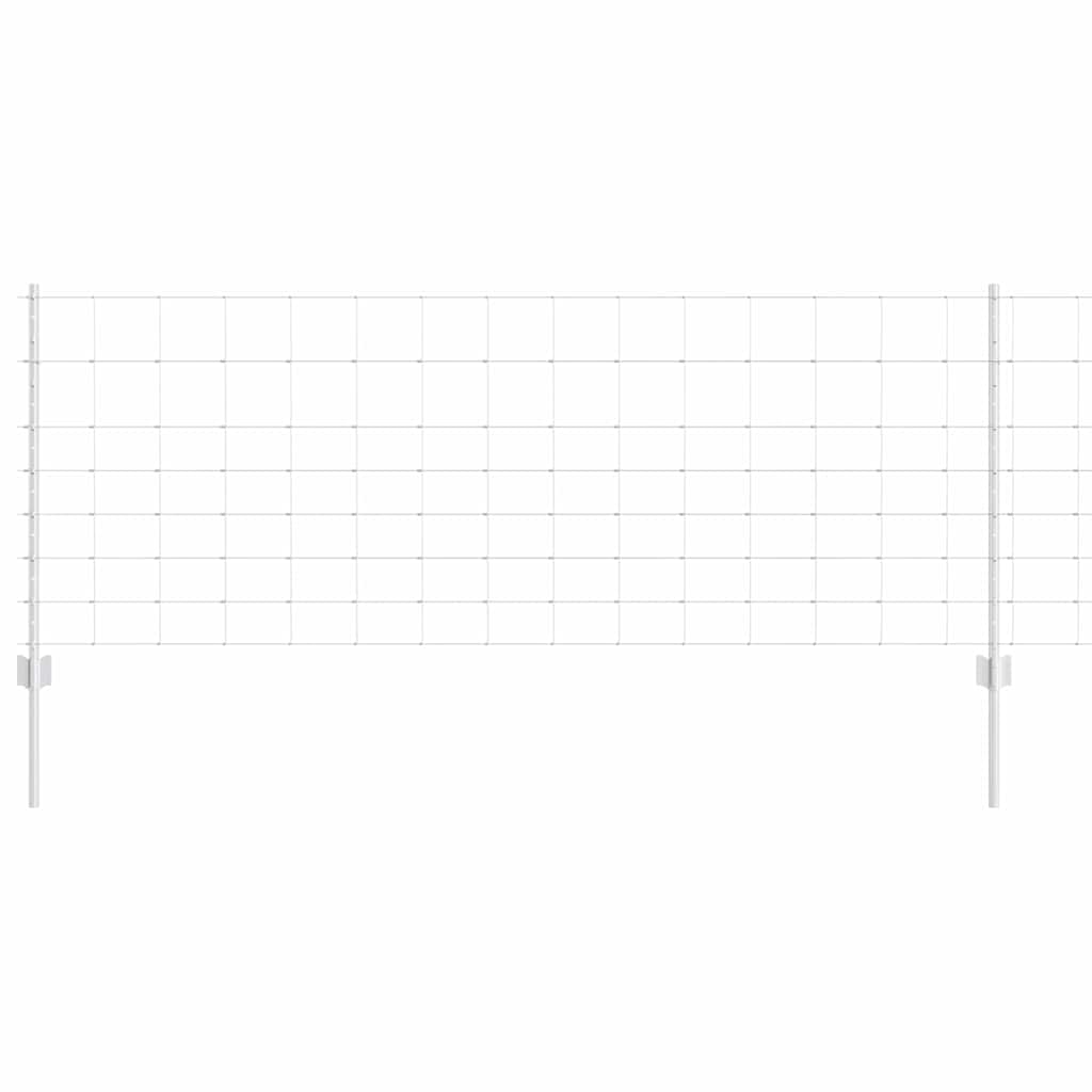 vidaXL Στήλες Πλέγματος 11 τεμ U-Channel 80 εκ Γαλβανισμένο Ατσάλι