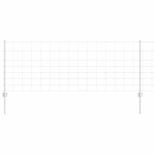 vidaXL Στήλες Πλέγματος 11 τεμ U-Channel 80 εκ Γαλβανισμένο Ατσάλι