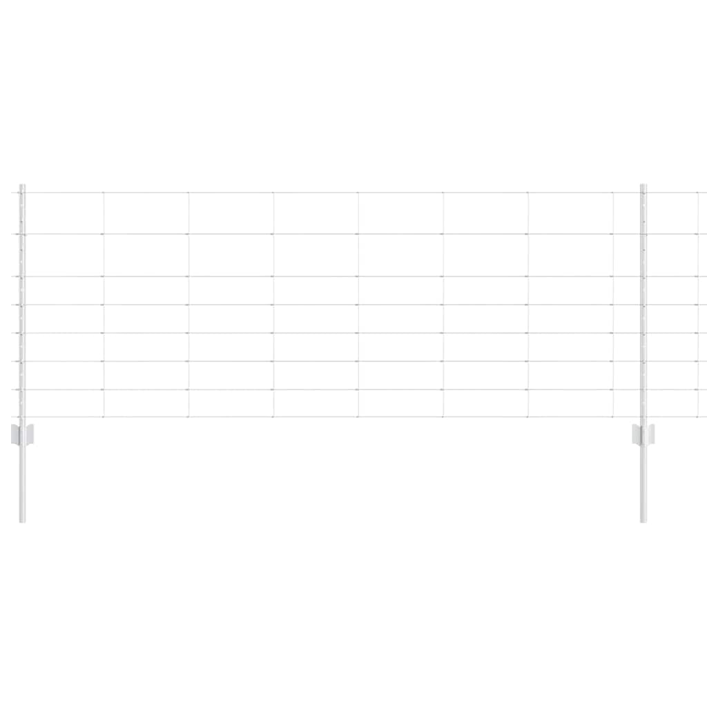 vidaXL Στηρίγματα Φράξεων 11 τεμάχια U-Channel 80 εκ. Γαλβανισμένο Ατσάλι