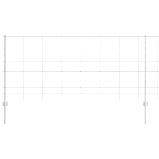 vidaXL Πόστα Φράχτη 22 τεμ U-Channel 100 cm Γαλβανισμένο Ατσάλι