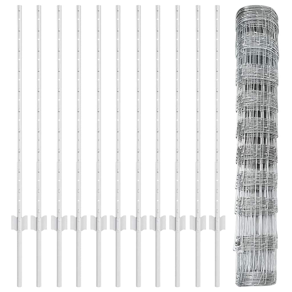 Φράχτες vidaXL 22 τμχ U-Channel 100 εκ. Γαλβανισμένο Ατσάλι