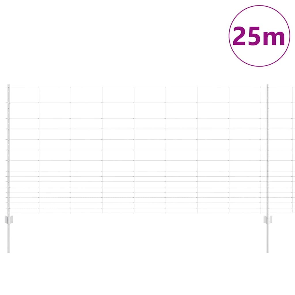 Φράκτες vidaXL 22 τμχ U-Channel 120 εκ Γαλβανισμένο Ατσάλι