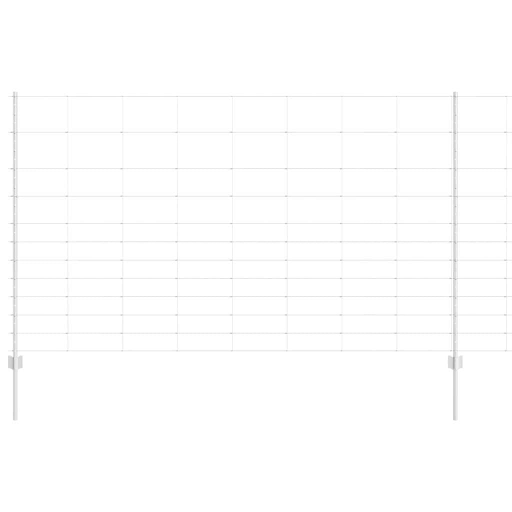 vidaXL Πόλοι φράχτη 22 τμχ U-Channel 140 εκ. γαλβανισμένος ατσάλι
