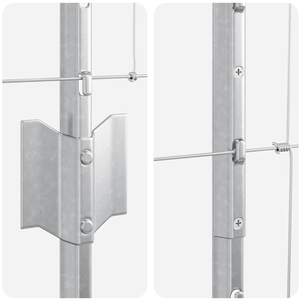 vidaXL Τεντώτο με στήριγμα Ασημί
