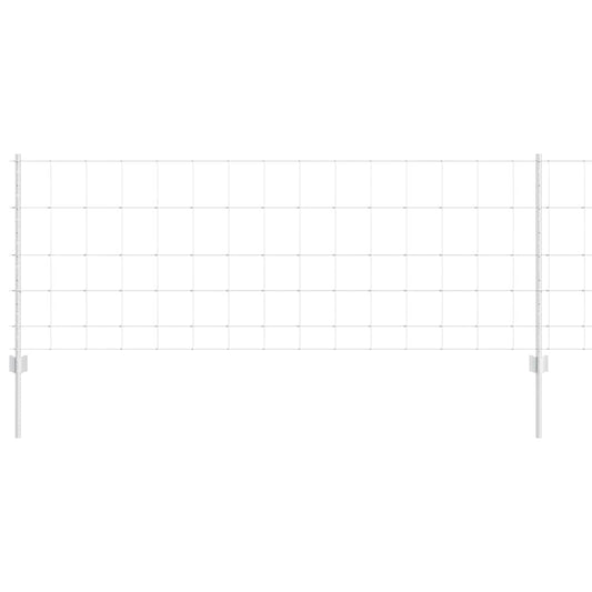 11 τεμάχια Φράχτη vidaXL 80 εκ. Γαλβανισμένος Χάλυβας