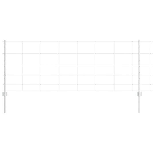 vidaXL Πόλοι Φράκτη 11 τμχ U-Channel 80 εκ Γαλβανισμένο Ατσάλι