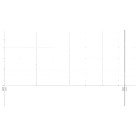 vidaXL Φερόντες Φράχτη 22 τεμ U-Channel 100 εκ Γαλβανισμένο Ατσάλι