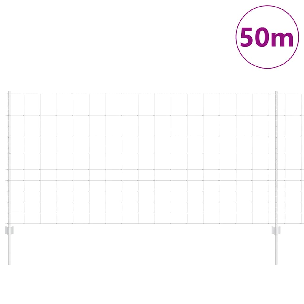 vidaXL Πόδια Φράχτη 22 τμχ U-Channel 120 εκ. Γαλβανισμένος Χάλυβας