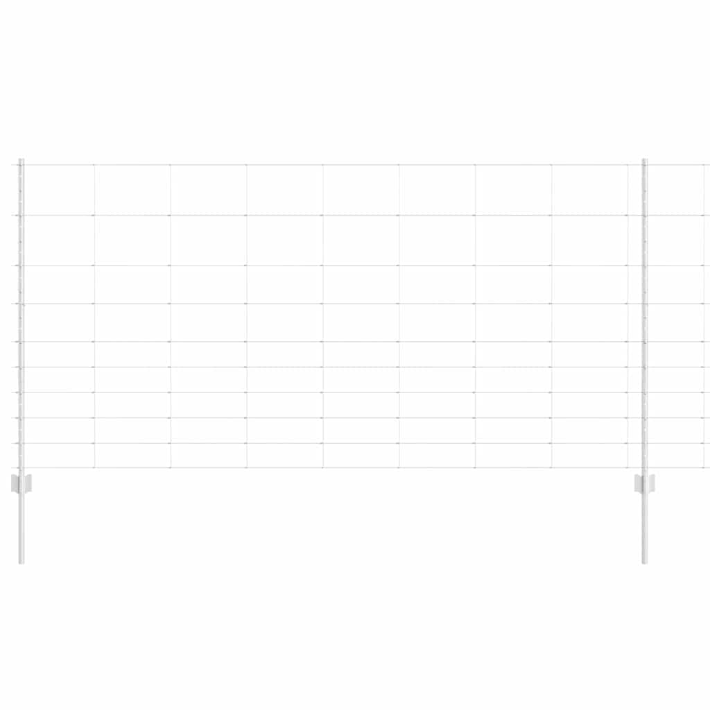 vidaXL Στήλες Φράχτη 22 τμχ U-Channel 120 εκ. Γαλβανισμένος Χάλυβας