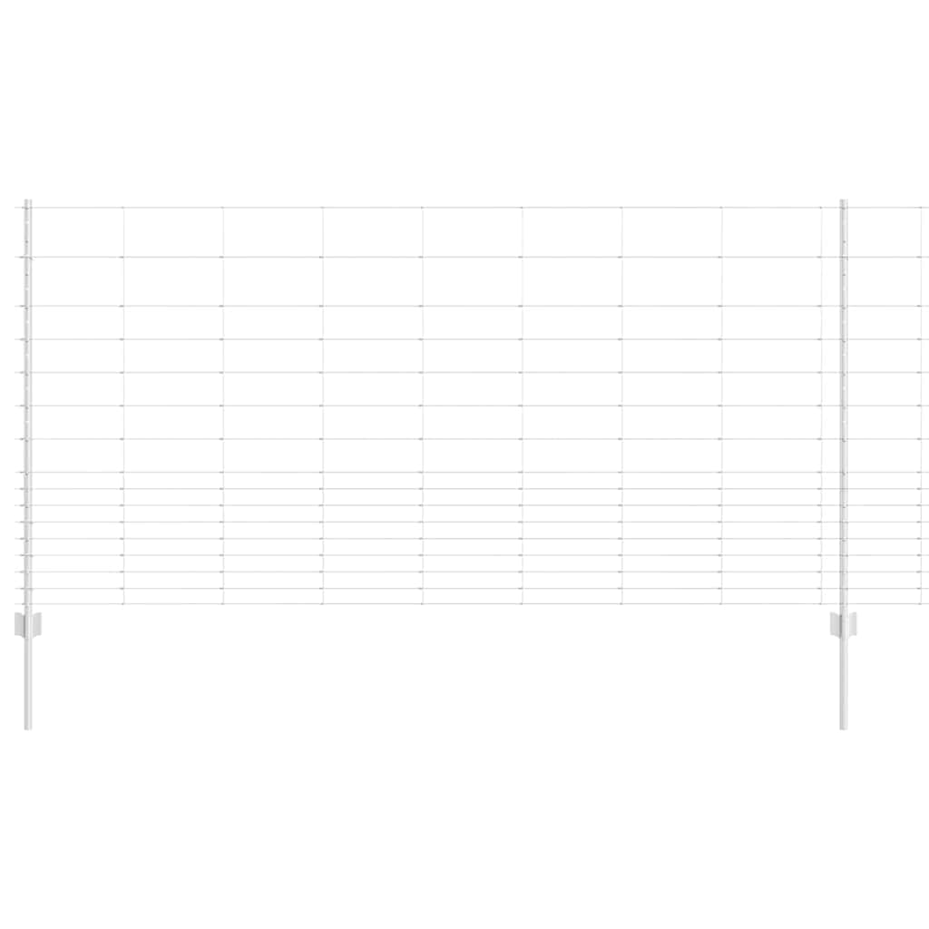 vidaXL Στηρίγματα Φράκτη 22 τμχ U-Channel 120 εκ. Γαλβανισμένος Χάλυβας