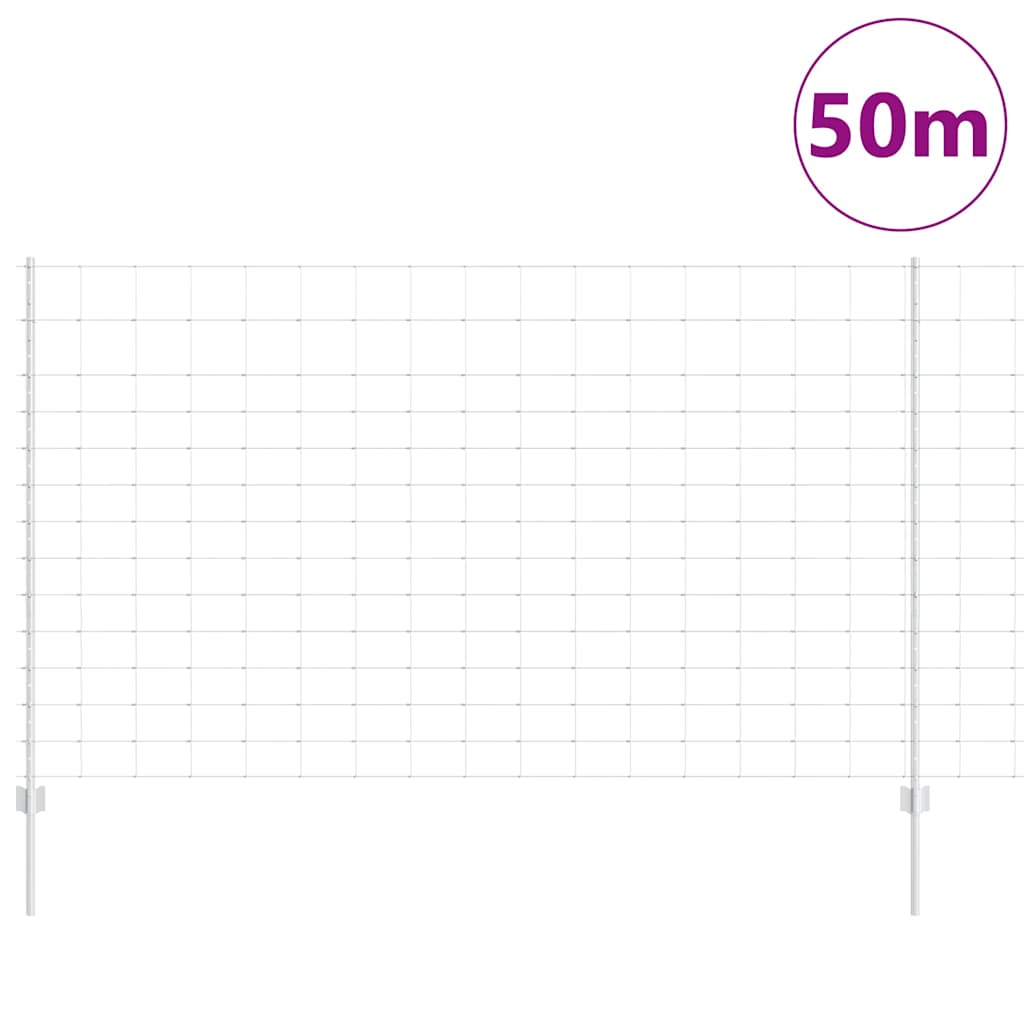 vidaXL Στυλοβάτες Φράκτη 22 τμχ U-Channel 140 εκ Γαλβανισμένος Χάλυβας