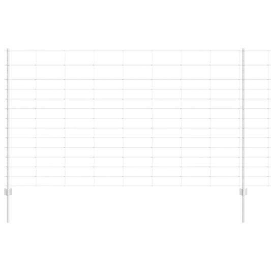 vidaXL 22 τεμ. Πατών U-Γαλβανισμένου Σιδήρου 140 εκ.