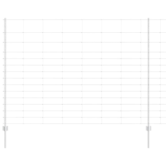 vidaXL Στήλες Φράχτη 22 τεμ U-Channel 160 εκ Γαλβανισμένος Χάλυβας