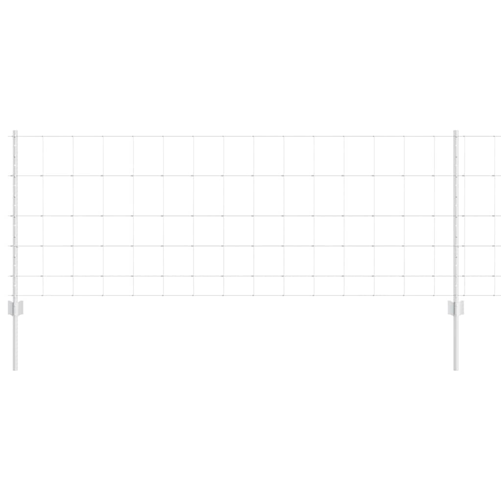 vidaXL Πόλοι Φράκτη 11 τεμ U-Channel 80 εκ Γαλβανισμένο Ατσάλι