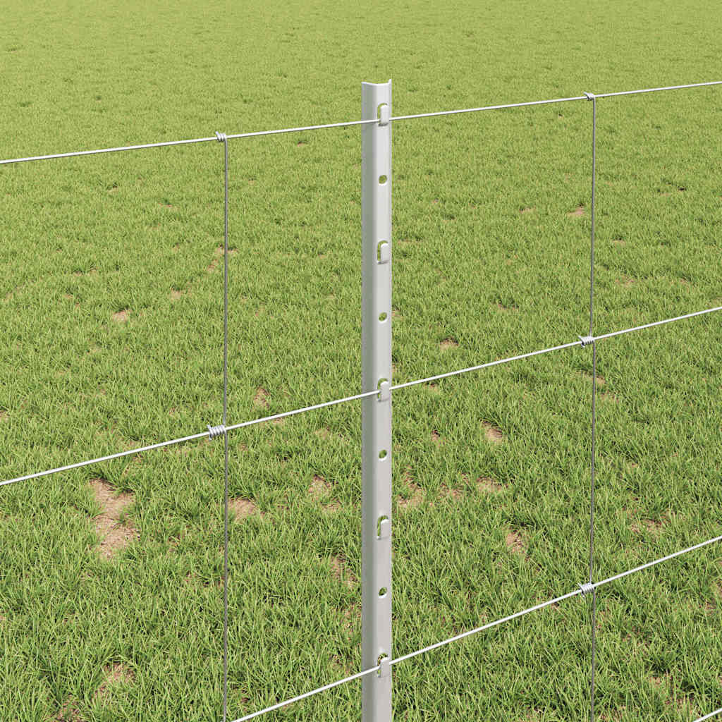 vidaXL Πόρτες Φράκτη 22 τεμ U-Channel 100 εκ. Γαλβανισμένο Ατσάλι