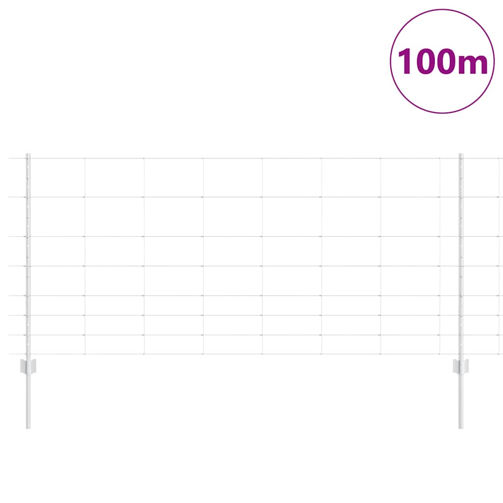 vidaXL Πόρτες Φράκτη 22 τεμ U-Channel 100 εκ. Γαλβανισμένο Ατσάλι