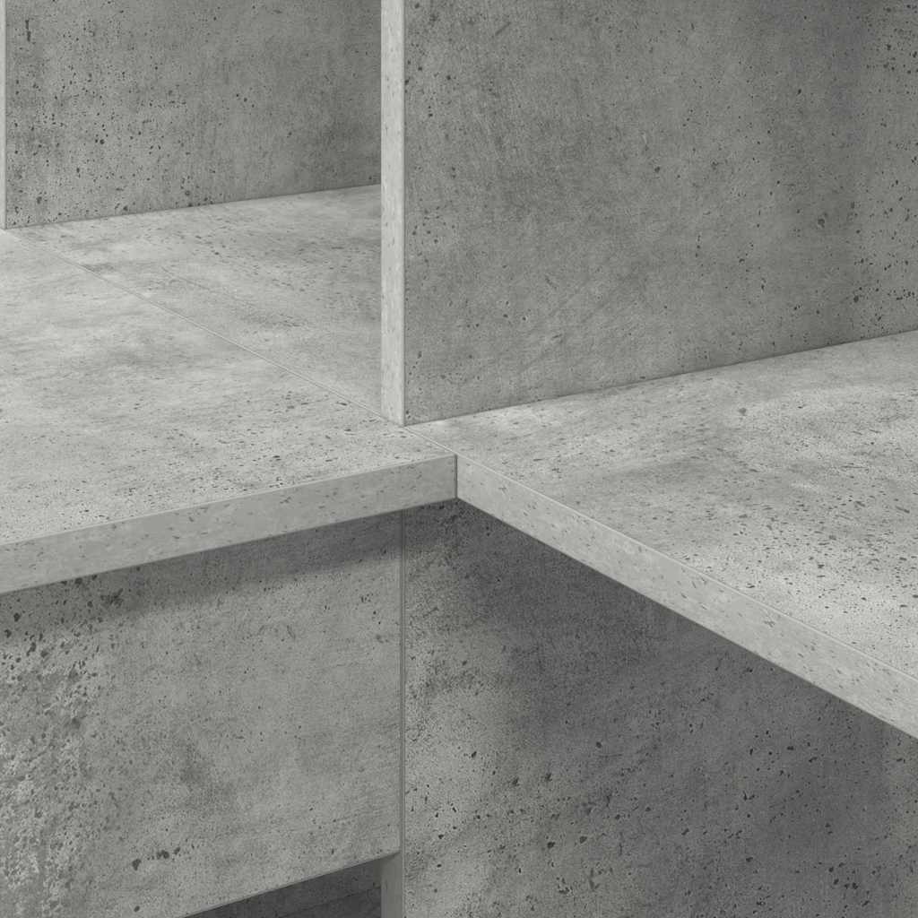 vidaXL Γωνιακό γραφείο Σκυρόδεμα Γκρι 101,5 x 149,5 x 149,5 εκ.