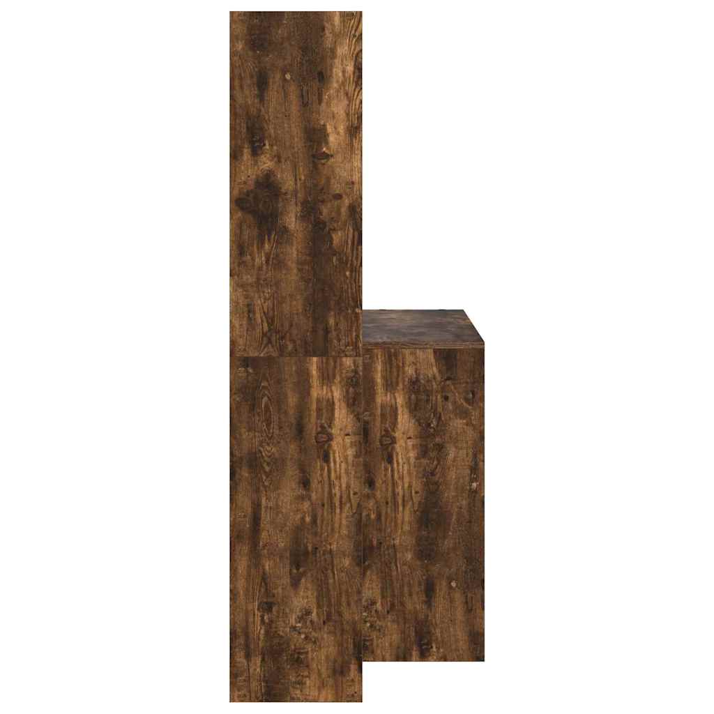 vidaXL Γραφείο Καπνιστή δρυς 138.5 x 55 x 143 εκ Επεξεργασμένο ξύλο