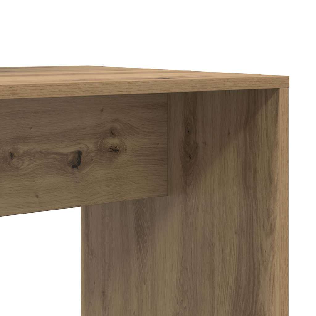 vidaXL Γραφείο artisan δρυς 138.5 x 55 x 143 εκ Επεξεργασμένο ξύλο