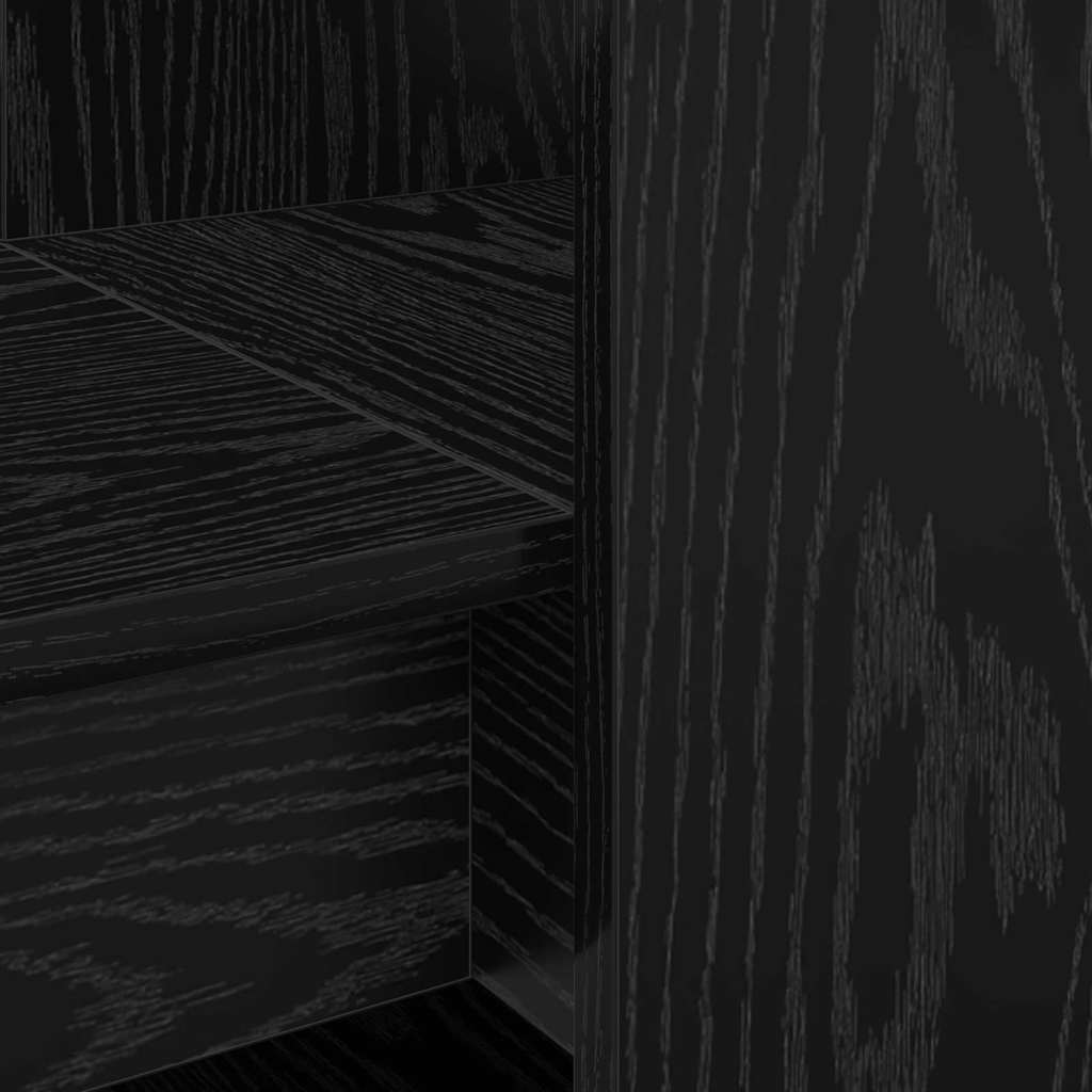 vidaXL Γραφείο Μαύρη δρυς 122 x 67 x 145 εκ. Επεξεργασμένο ξύλο