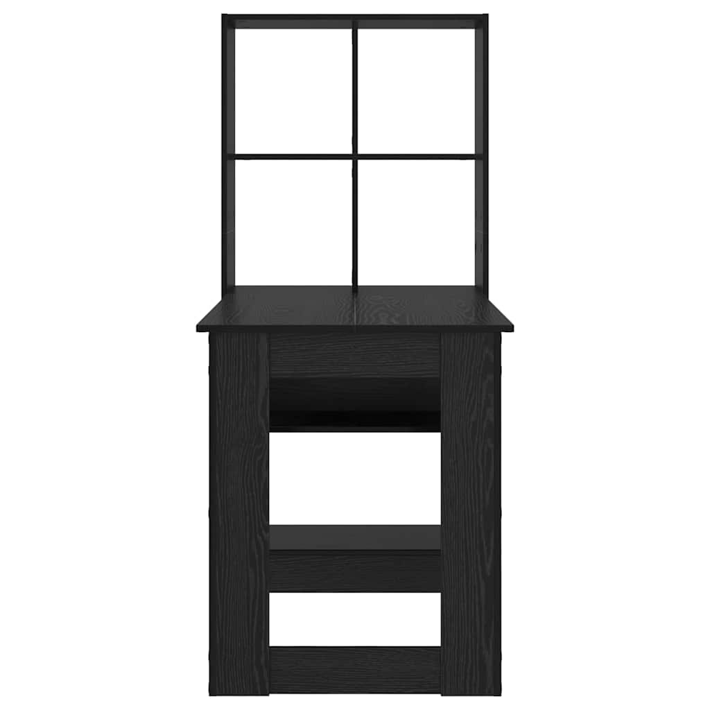 vidaXL Γραφείο Μαύρη δρυς 122 x 67 x 145 εκ. Επεξεργασμένο ξύλο