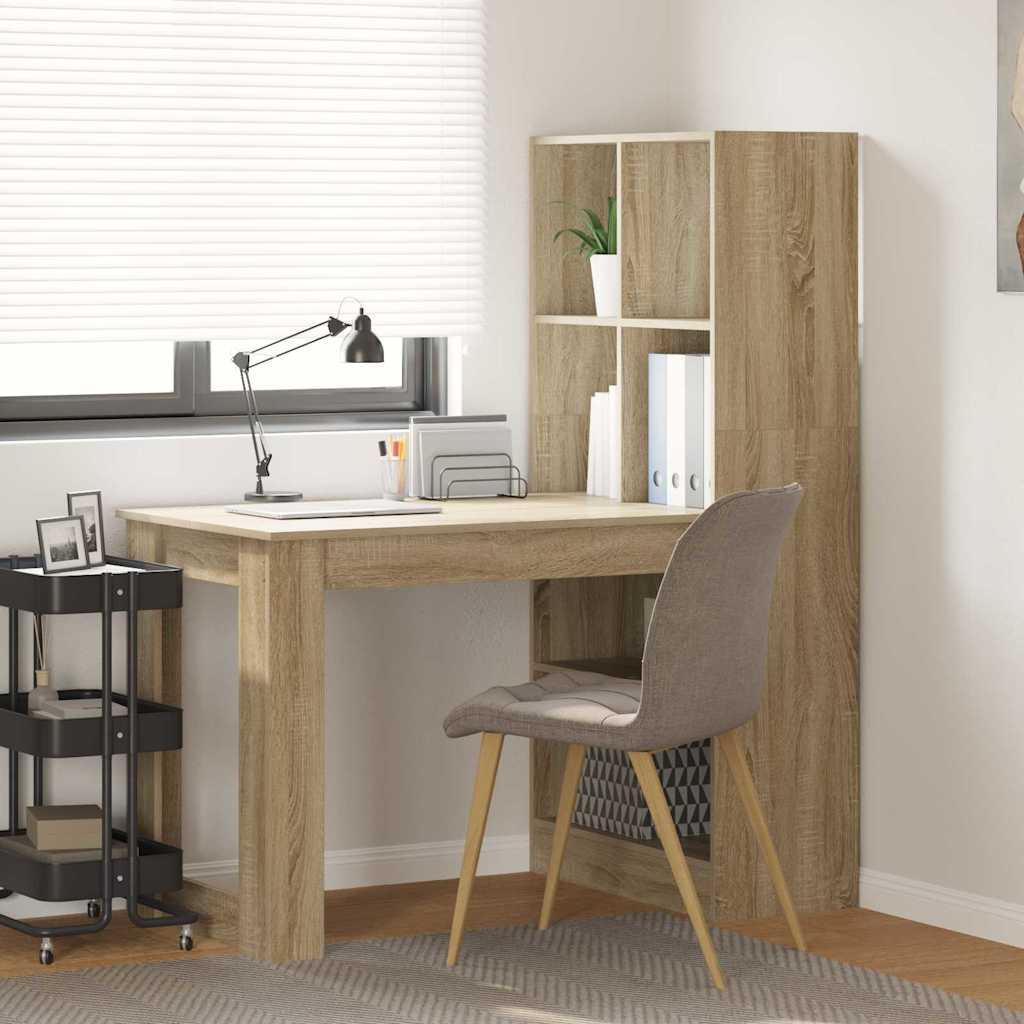vidaXL Γραφείο Sonoma Δρυς 122 x 67 x 145 εκ. Επεξεργασμένο ξύλο