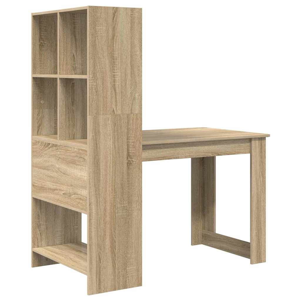 vidaXL Γραφείο Sonoma Δρυς 122 x 67 x 145 εκ. Επεξεργασμένο ξύλο