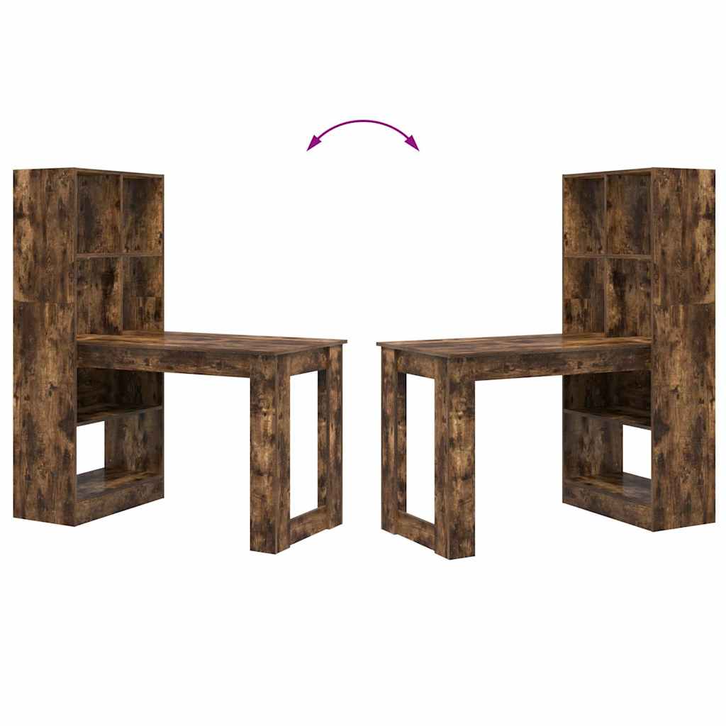 vidaXL Γραφείο Καπνιστή δρυς 122 x 67 x 145 εκ. Επεξεργασμένο ξύλο