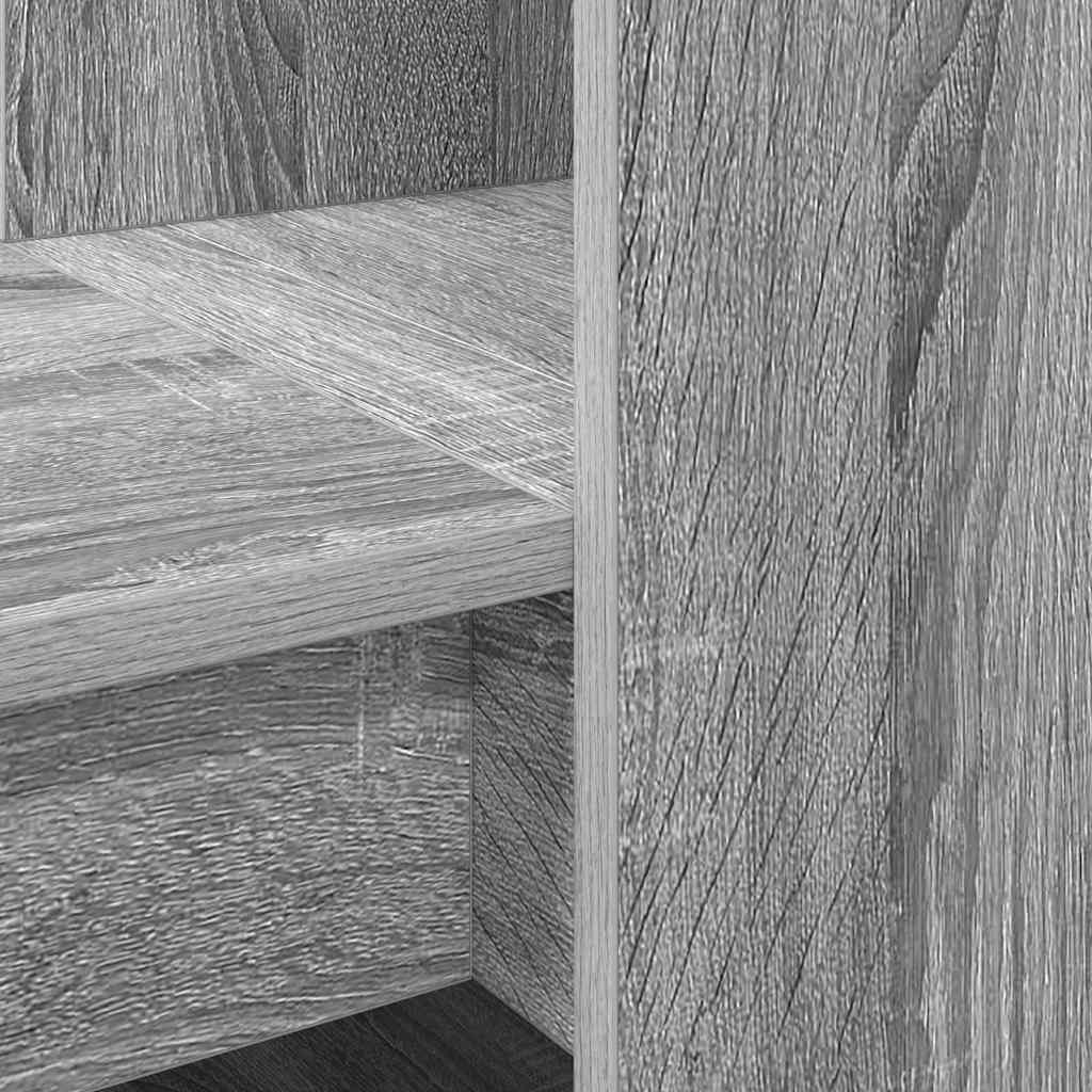 vidaXL Γραφείο Γκρίζο Σονομα 122 x 67 x 145 εκ. Επεξεργασμένο ξύλο