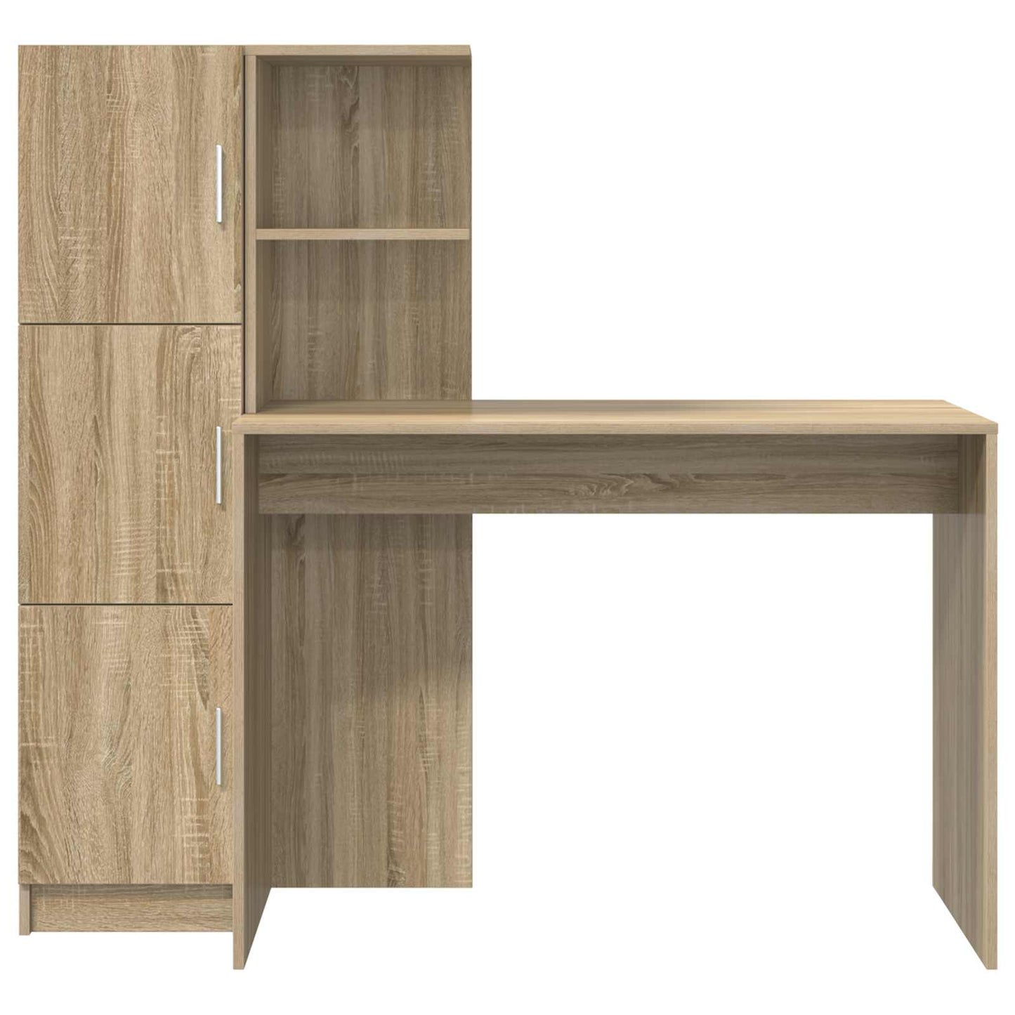 vidaXL Γραφείο Δρύς Sonoma 133.5 x 50 x 124 εκ. 2 τμχ.