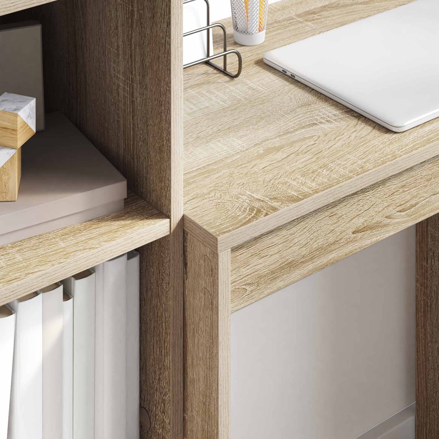 vidaXL Γραφείο Δρύς Sonoma 105,5 x 34 x 127 εκ 2 τμχ.