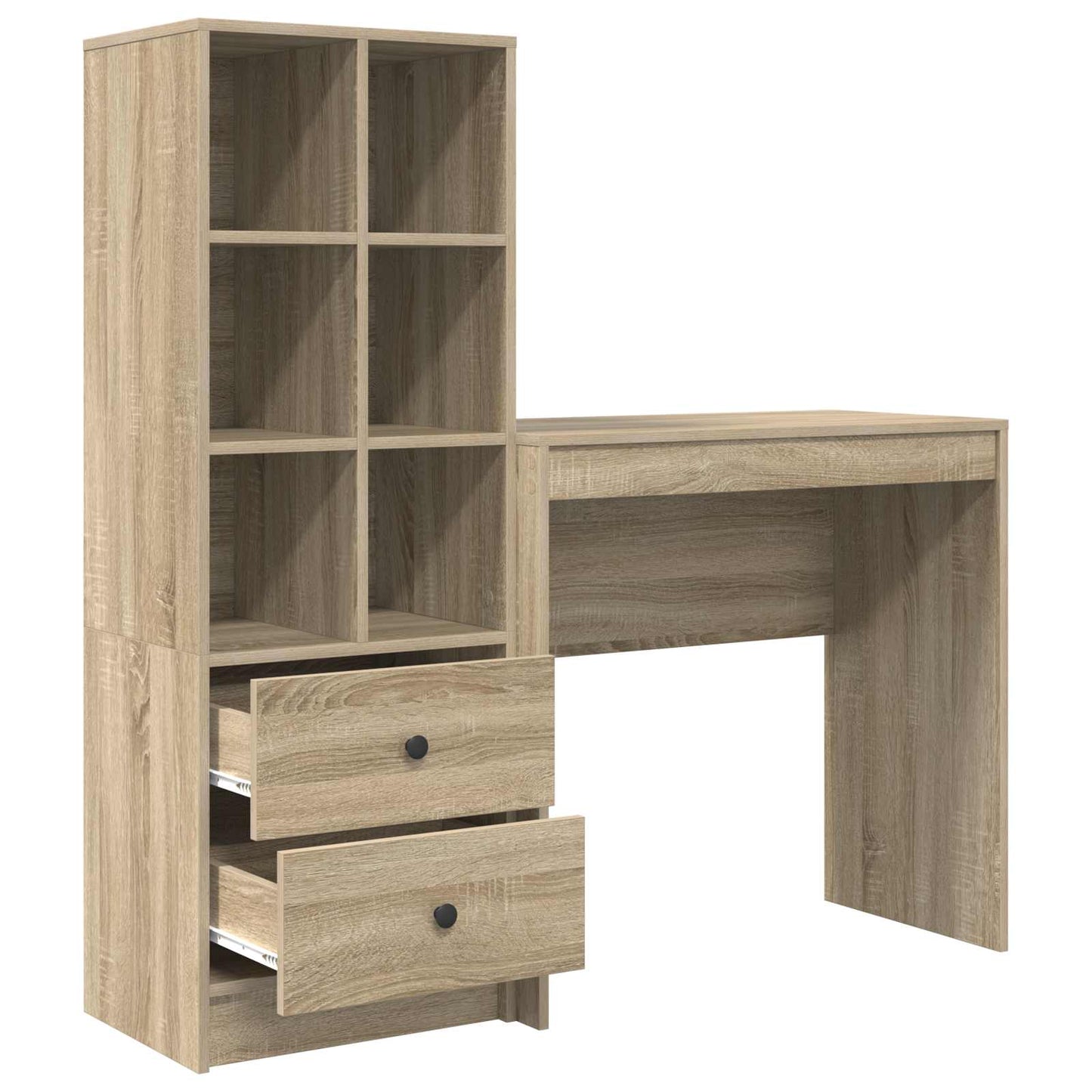 vidaXL Γραφείο Δρύς Sonoma 125,5 x 40 x 127 εκ 2 τμχ.