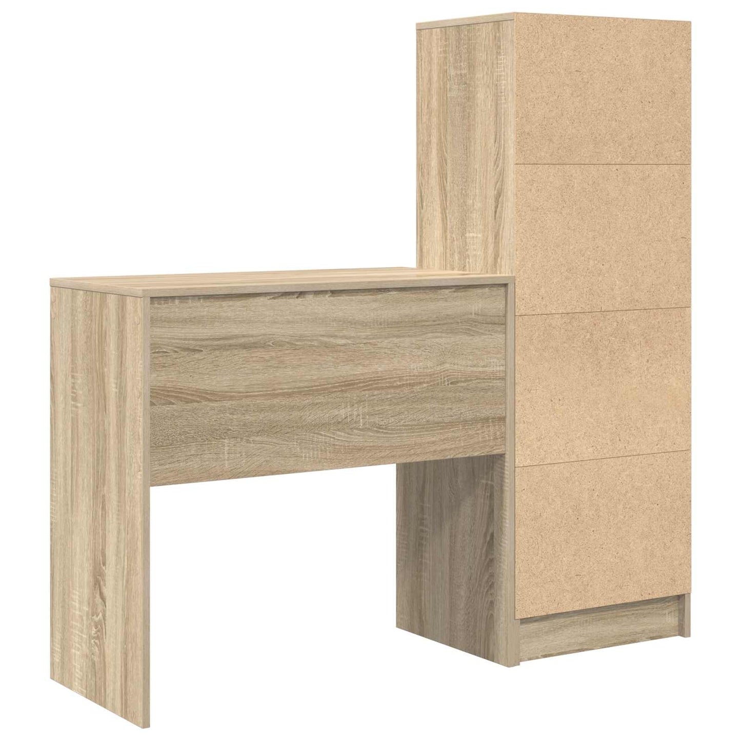 vidaXL Γραφείο Δρύς Sonoma 125,5 x 40 x 127 εκ 2 τμχ.