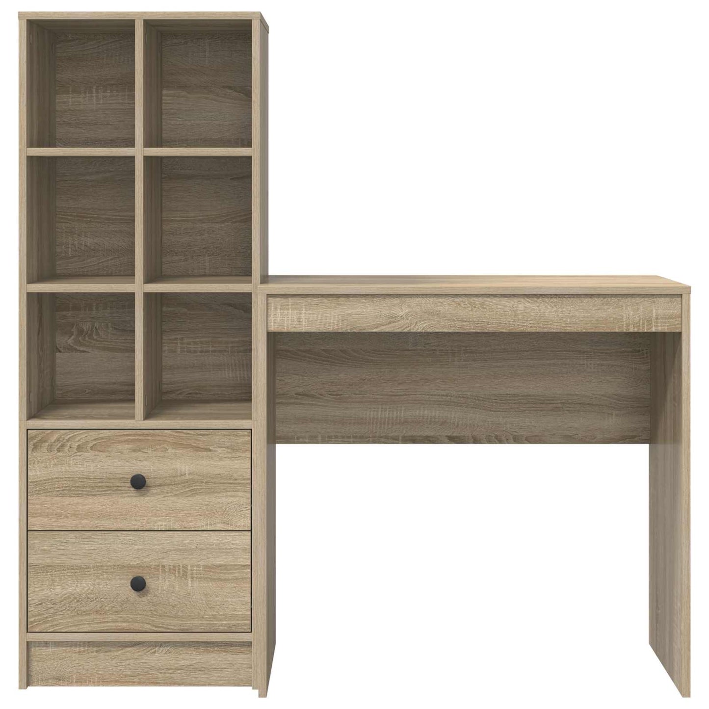 vidaXL Γραφείο Δρύς Sonoma 125,5 x 40 x 127 εκ 2 τμχ.