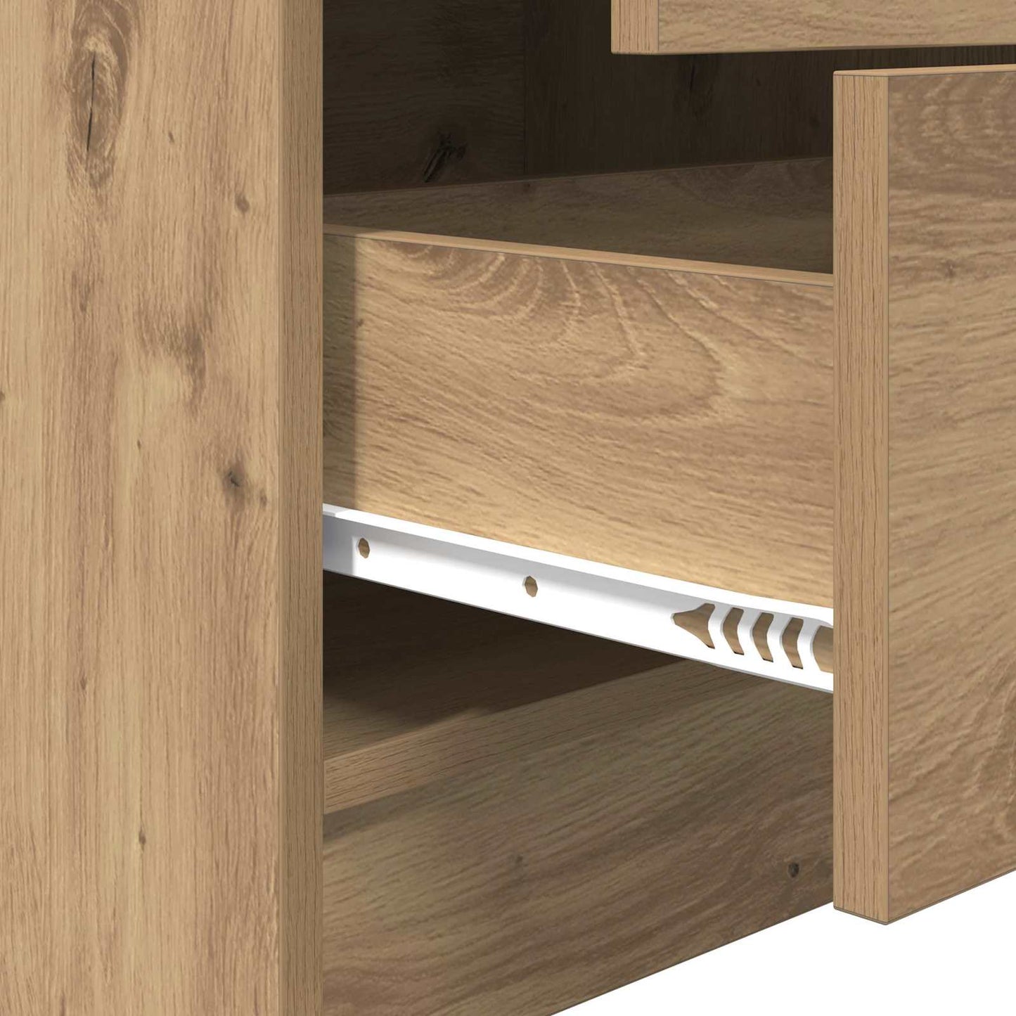 vidaXL Γραφείο Artisan Oak 125,5 x 40 x 127 εκ 2 τμχ.