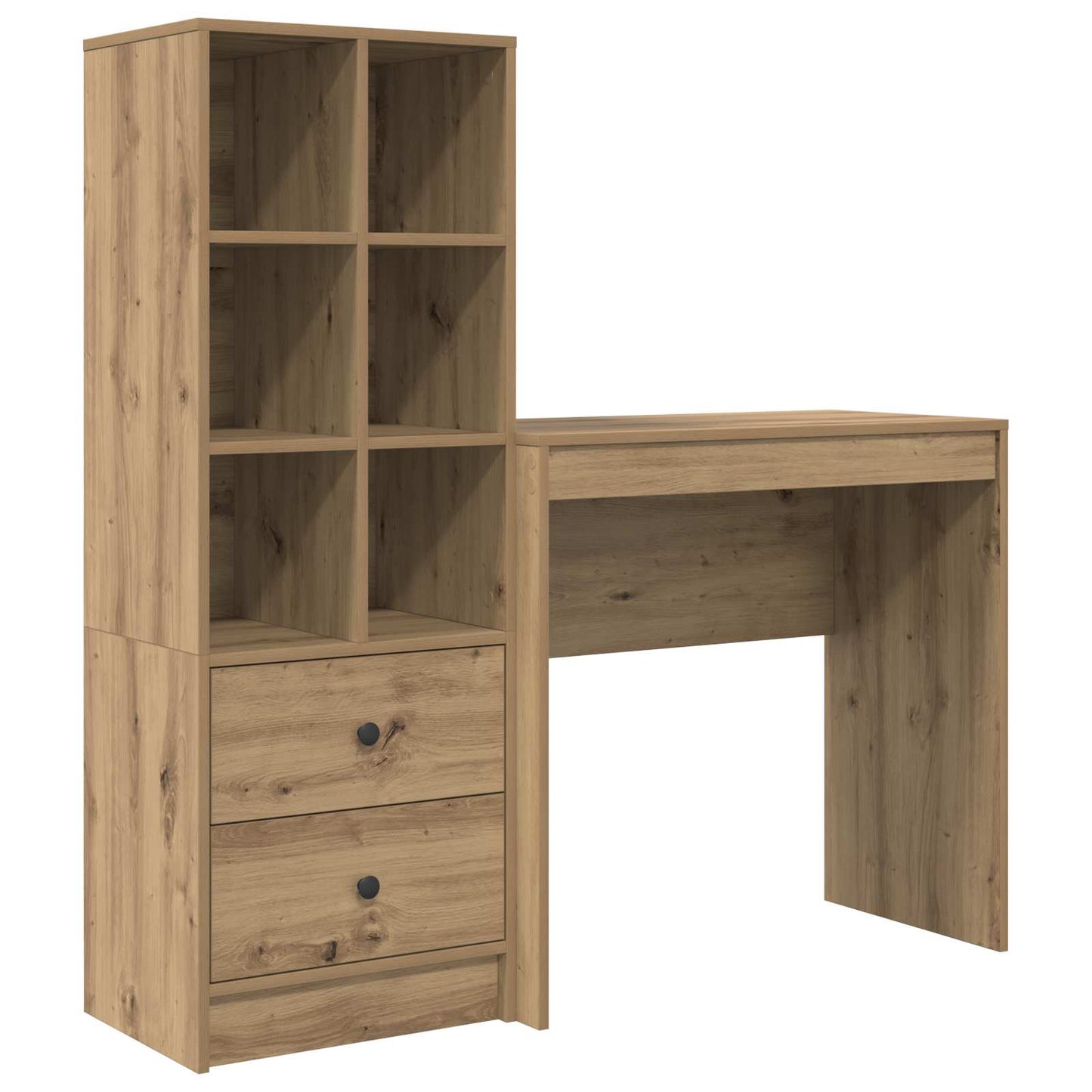 vidaXL Γραφείο Artisan Oak 125,5 x 40 x 127 εκ 2 τμχ.