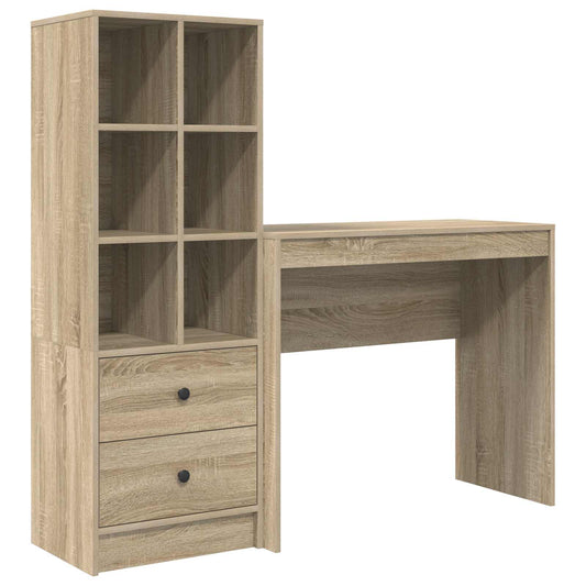 vidaXL Γραφείο Δρύς Sonoma 135,5 x 40 x 127 εκ 2 τμχ.