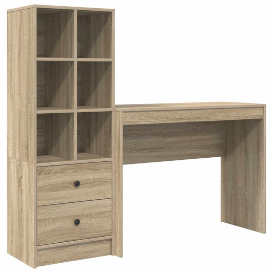 vidaXL Γραφείο Δρύς Sonoma 145,5 x 40 x 127 εκ 2 τμχ.