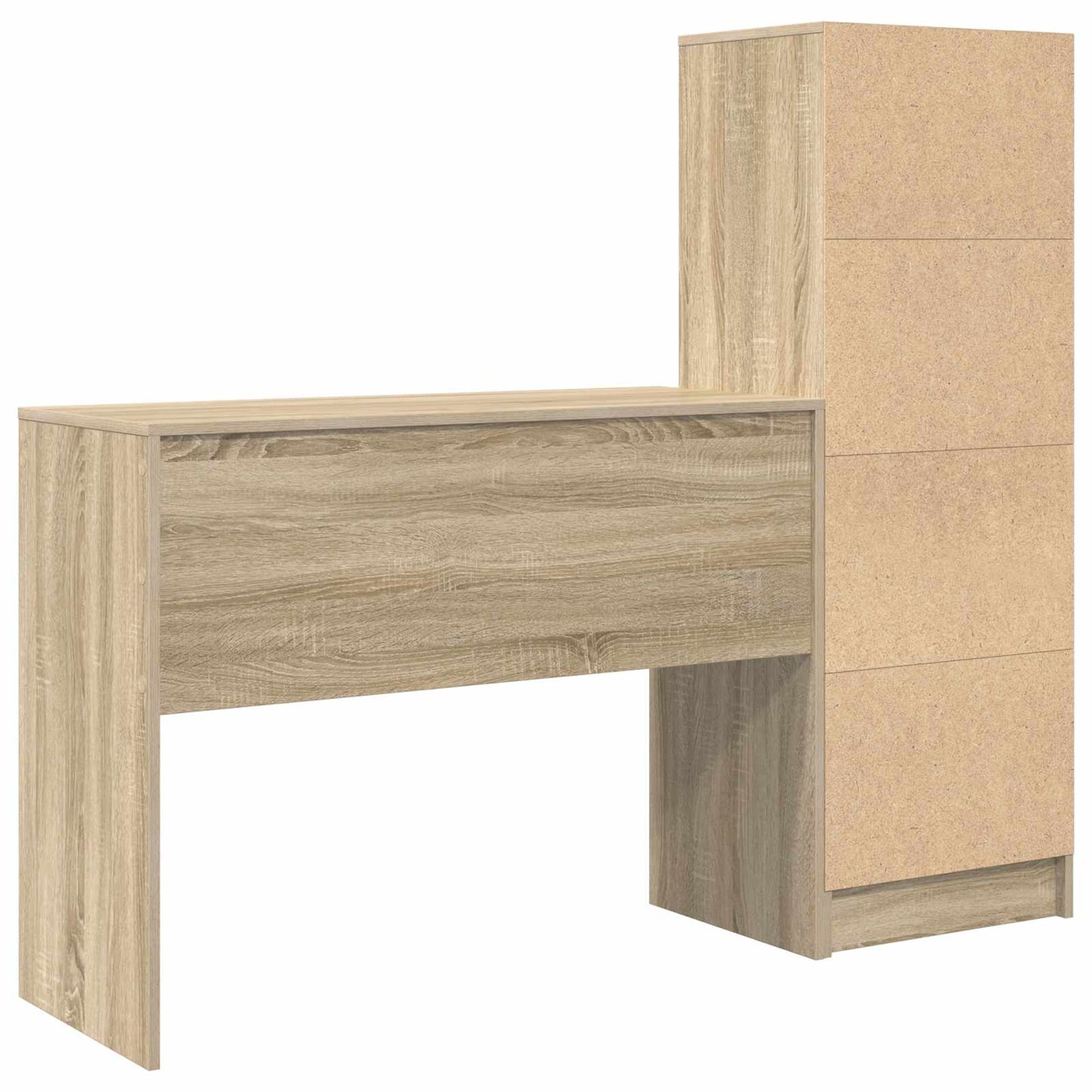 vidaXL Γραφείο Δρύς Sonoma 145,5 x 40 x 127 εκ 2 τμχ.