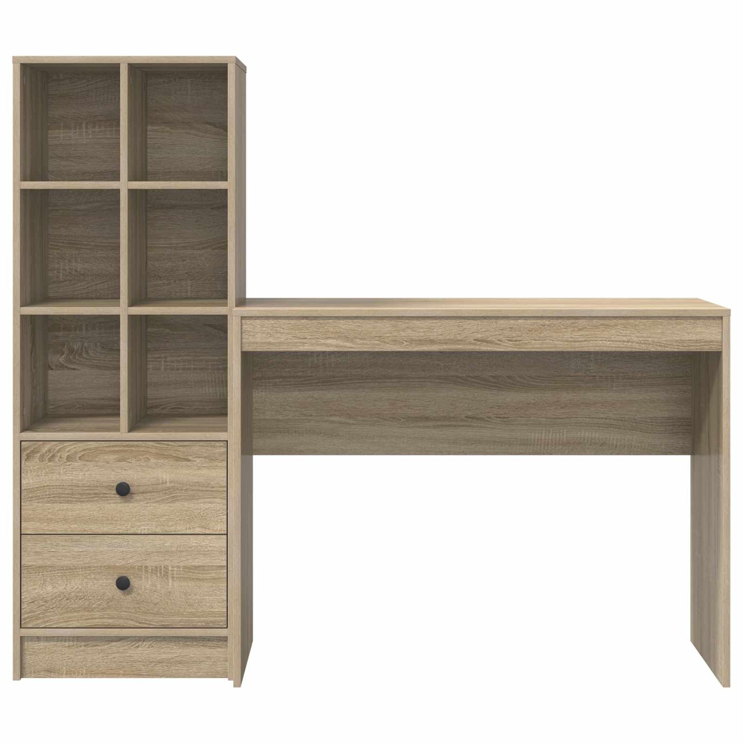 vidaXL Γραφείο Δρύς Sonoma 145,5 x 40 x 127 εκ 2 τμχ.