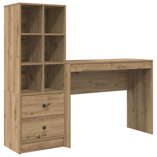 vidaXL Γραφείο Artisan Oak 145,5 x 40 x 127 εκ 2 τμχ.