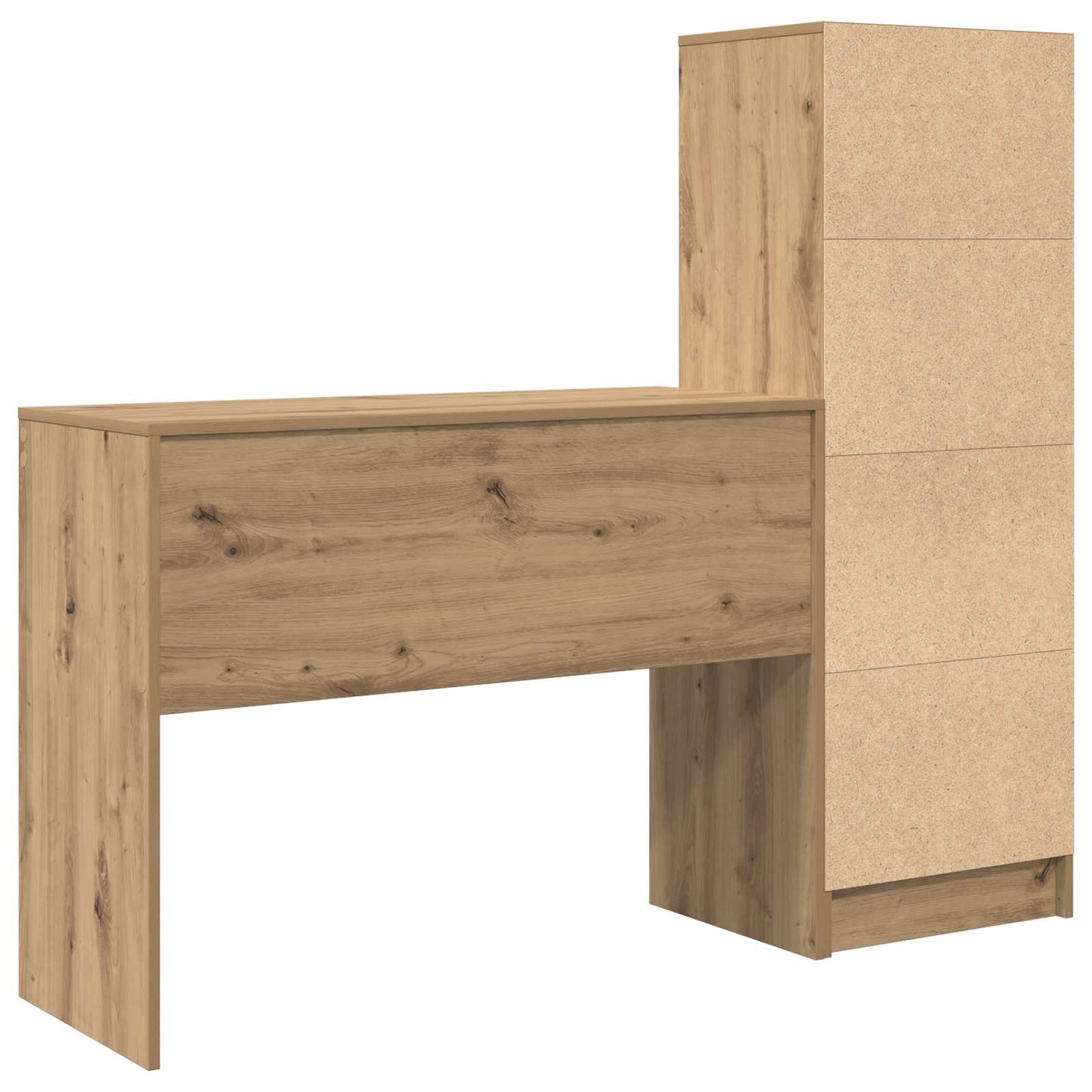 vidaXL Γραφείο Artisan Oak 145,5 x 40 x 127 εκ 2 τμχ.
