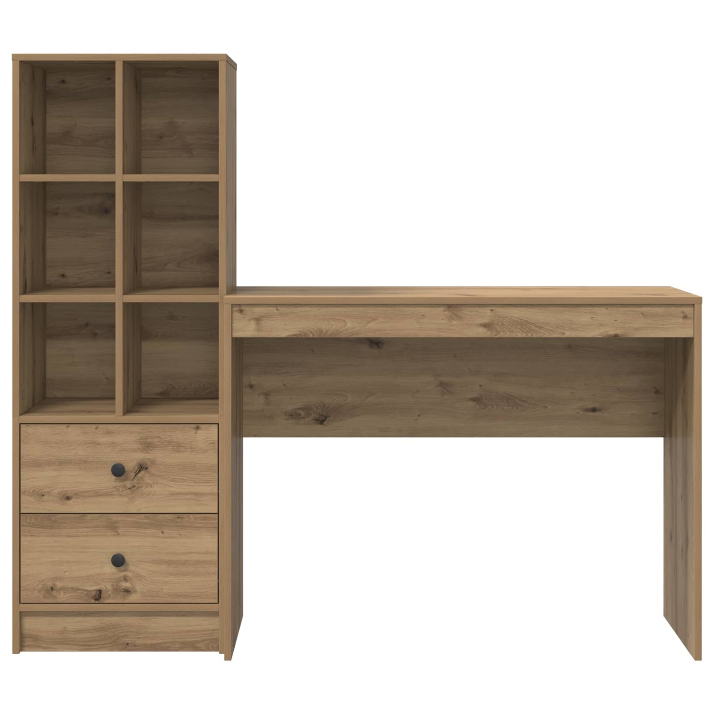 vidaXL Γραφείο Artisan Oak 145,5 x 40 x 127 εκ 2 τμχ.