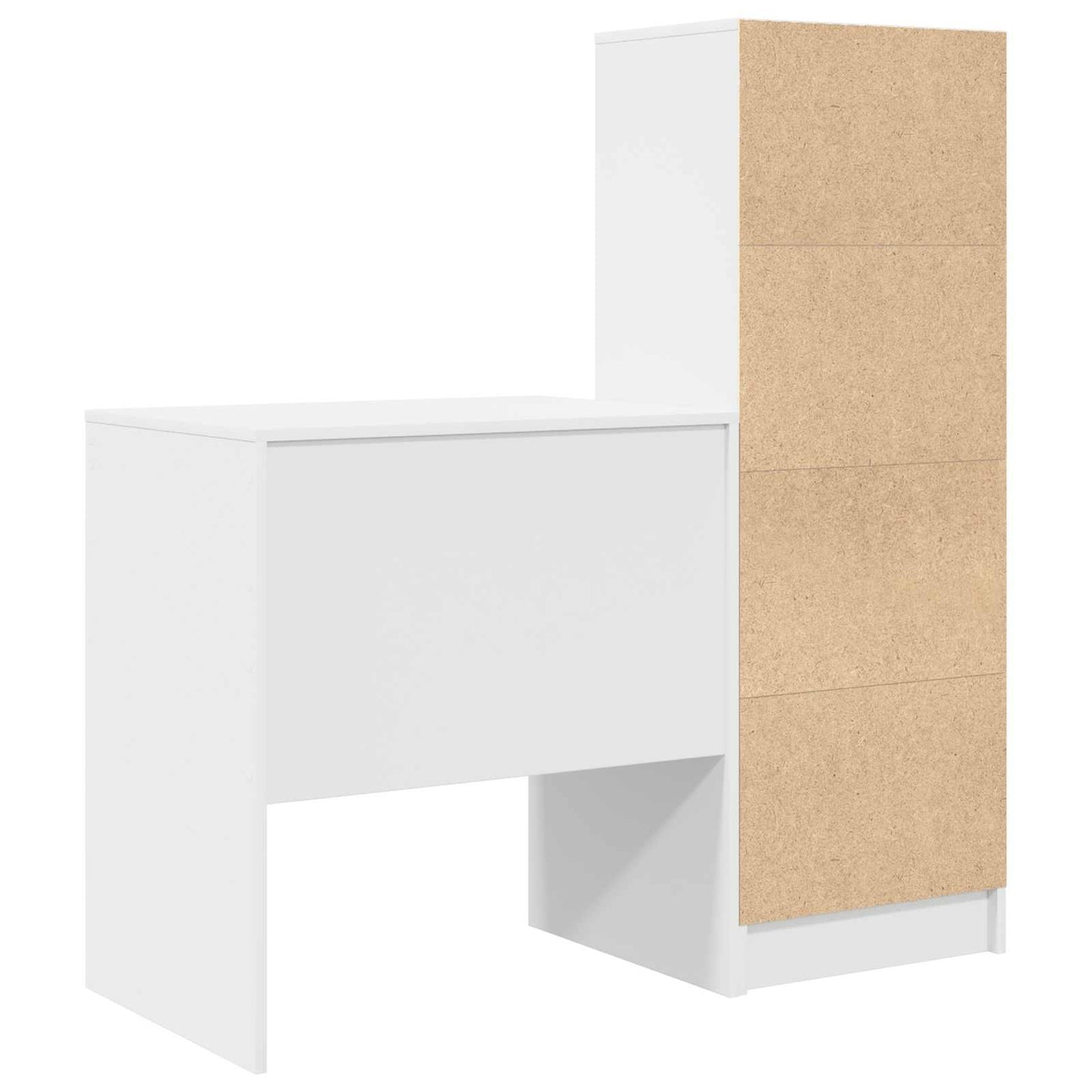 vidaXL Γραφείο Λευκό 115,5 x 50 x 127 εκ 2 τμχ.