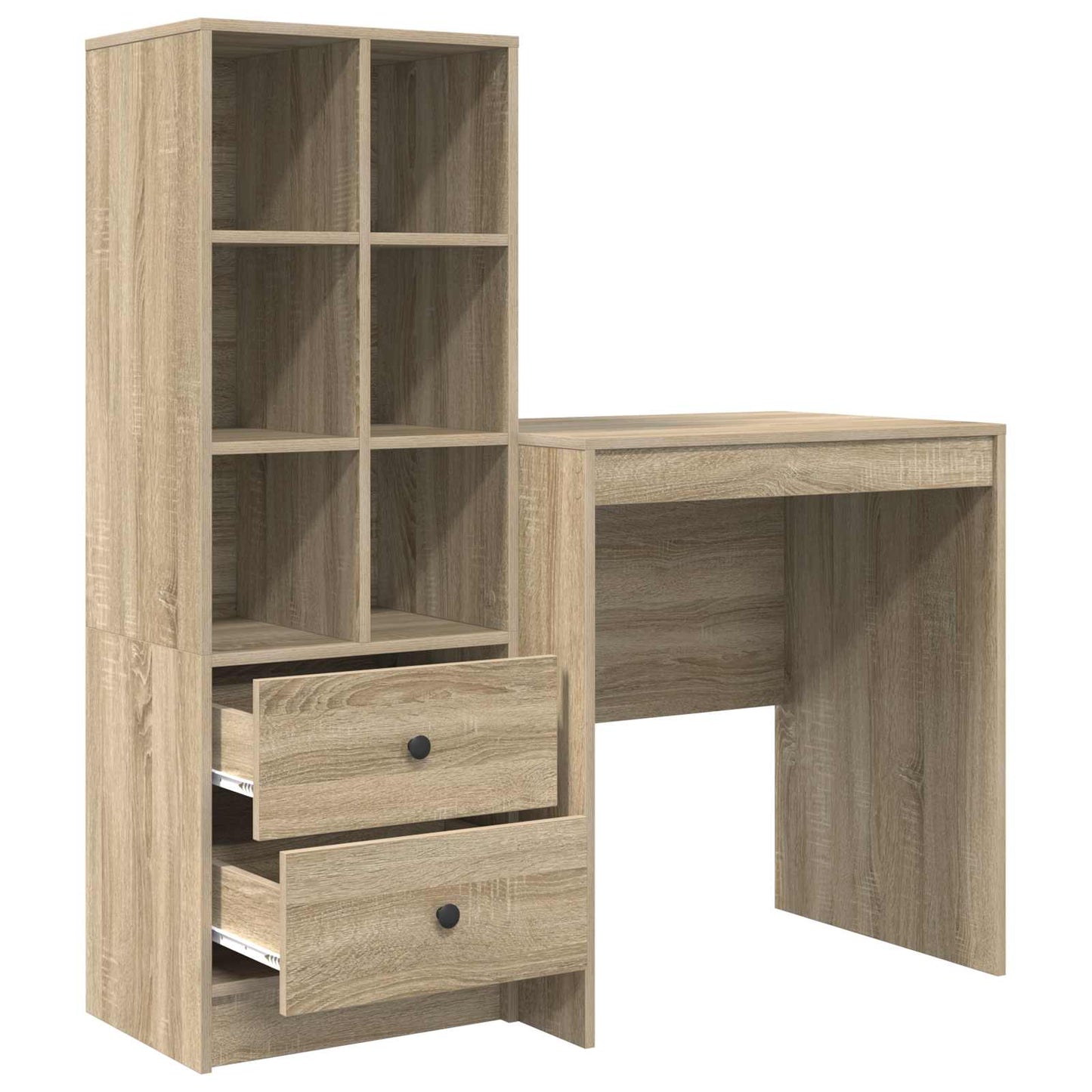 vidaXL Γραφείο Δρύς Sonoma 115,5 x 50 x 127 εκ 2 τμχ.