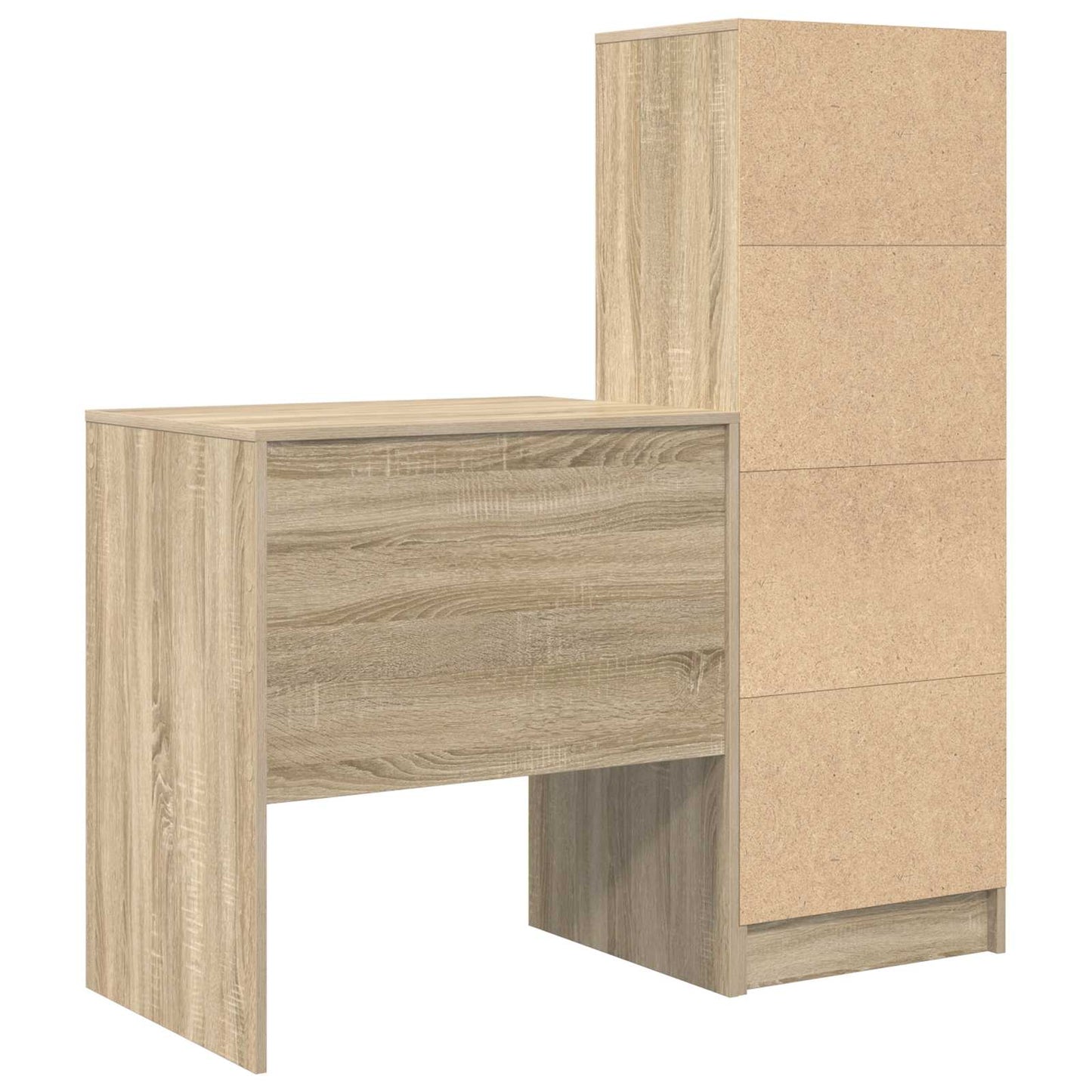 vidaXL Γραφείο Δρύς Sonoma 115,5 x 50 x 127 εκ 2 τμχ.