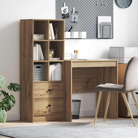 vidaXL Γραφείο Artisan Oak 115,5 x 50 x 127 εκ 2 τμχ.