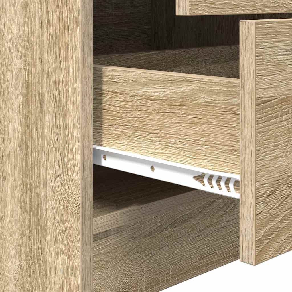 vidaXL Γραφείο με αποθηκευτικό χώρο 2 pcs Δρύς Sonoma 90 x 50 x 76 εκ.